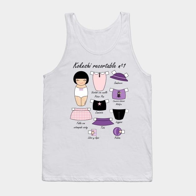 Kokeshi Tank Top by Pendientera